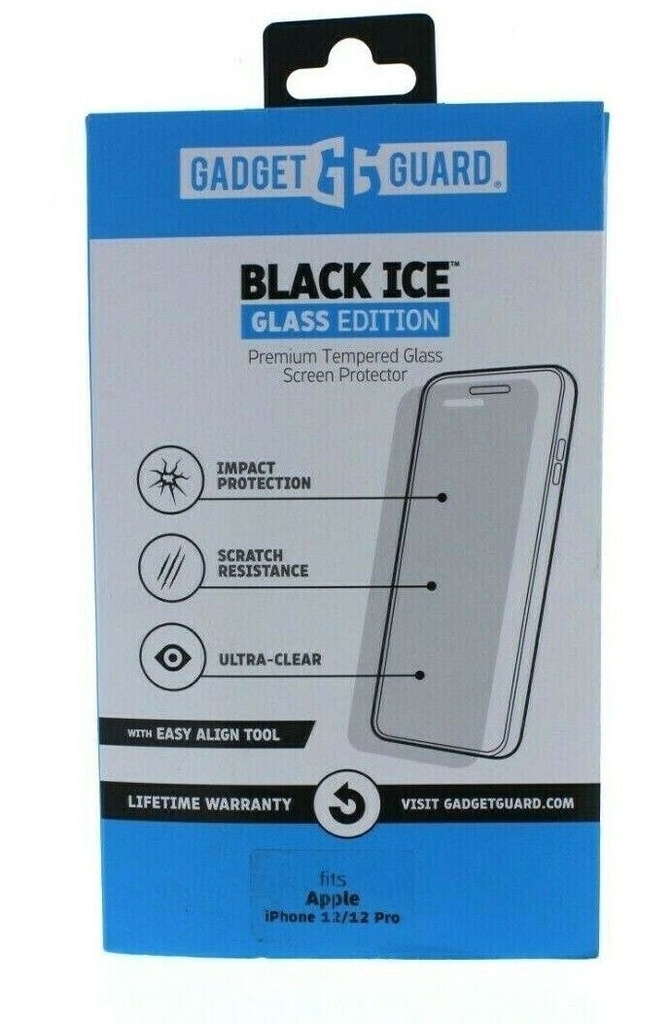 Gadget Guard Tempered Glass Screen Protector, Fits Iphone 12 And Iphone 12 Pro, Best Impact And Scratch Protection, Easy Installation