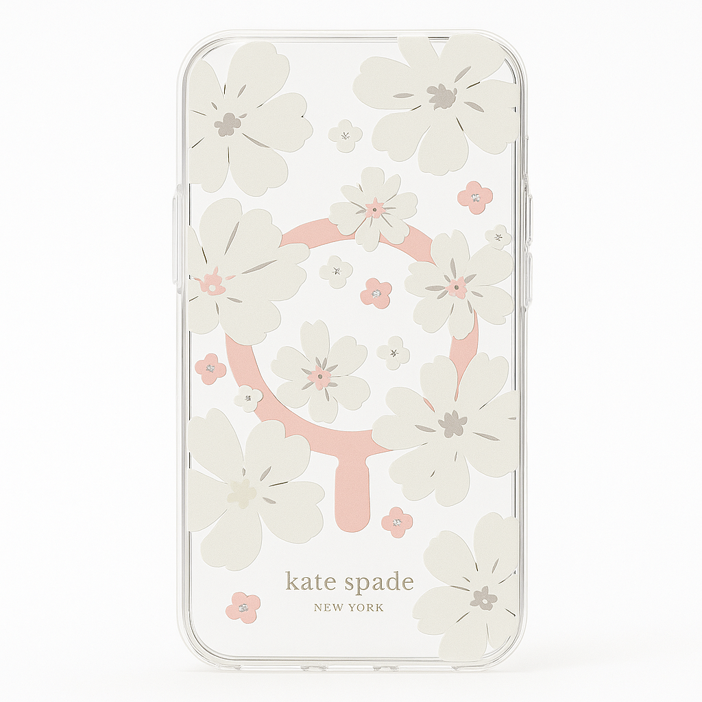 Kate Spade New York Protective Hardshell Case Compatible With Magsafe For Apple Iphone 14 - Classic Peony [Ksiph-234-Cflcc]