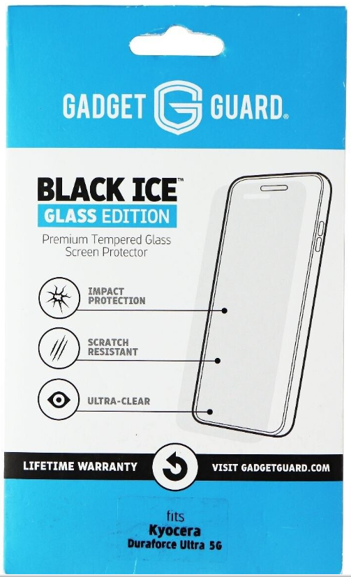 GADGET GUARD BLACK ICE GLASS EDITION SCREEN FOR KYOCERA DURAFORCE ULTRA 5G