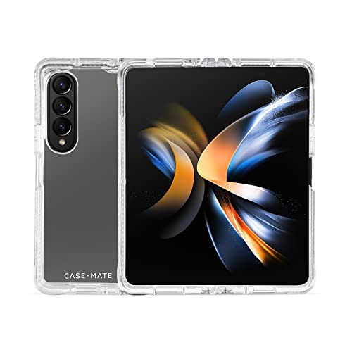 Case-Mate Samsung Galaxy Z Fold 4 Case - 7.6" Clear - With 15ft Drop Protection & Wireless Charging - Tough Plus Series Cover For Z Fold 4 5g With Anti Yellowing And Anti Scratchtechnology, Shockproof