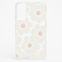 Kate Spade New York Defensive Hardshell Case For Samsung Galaxy S22+ (Plus) - Hollyhock Floral Clear/Cream With Stones/Cream Bumper