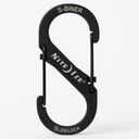 Locking Carabiner, 2 In., Steel, Black
