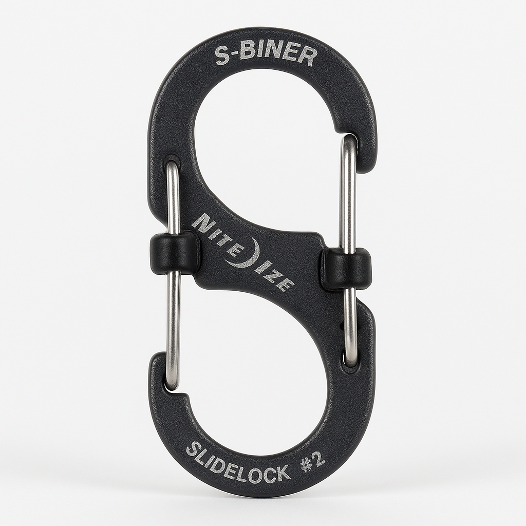 Nite Ize S-Biner Slidelock Aluminum #2-Charcoal