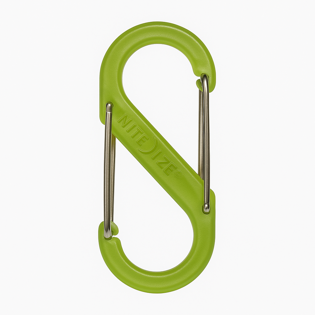Nite Ize Sbp0-2pk-17t Plastic S-Biner, Transparent Lime, 2-Pack