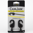 Nite Ize Camjam Adjustable Micro Bungee Cord, Mini Bungee Cord With Camjam Carabiner Ends + Adjustable Length 3.5" - 14"