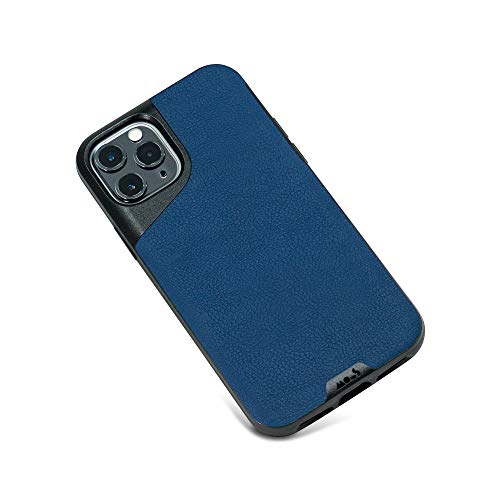 Mous - Case For Iphone 11 Pro - Blue Leather - Contour - Protective Iphone 11 Pro Case - Shockproof Phone Cover