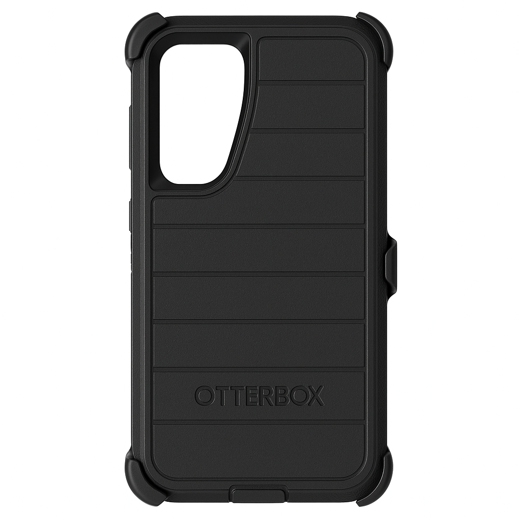 Otterbox Galaxy S23 (Only) - Defender Series Case - Black, Rugged & Durable - With Port Protection - Includes Holster Clip Kickstand - Microbial Defense Protection - Non-Retail Packaging