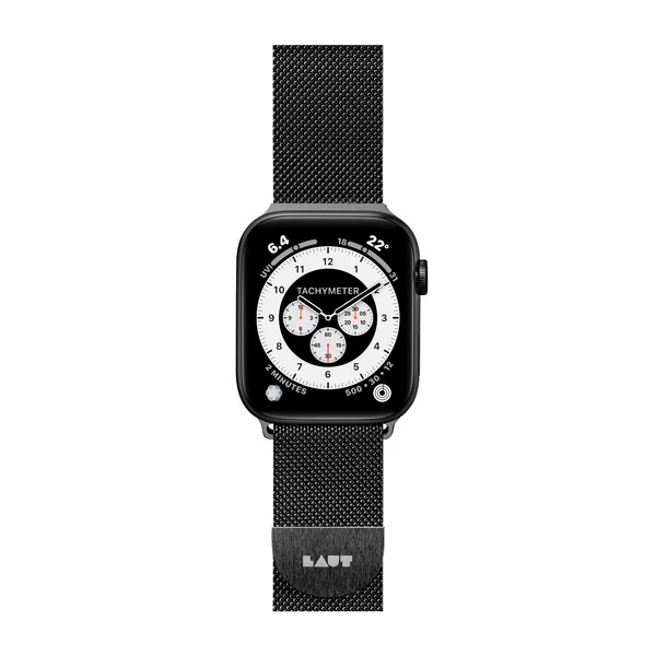 Laut - Steel Loop Watch Strap For Apple Watch Series 30/40mm - Black