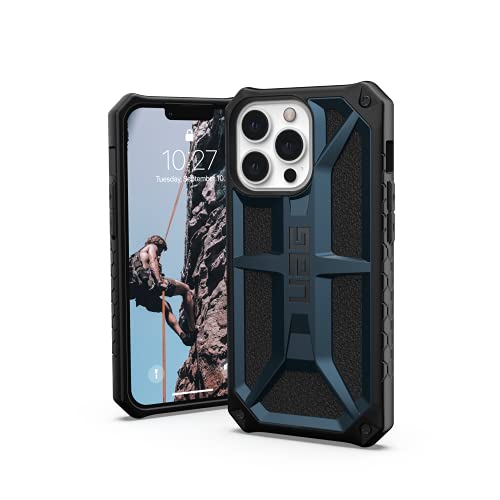 Urban Armor Gear Uag Designed For Iphone 13 Pro Case Blue Mallard Rugged Lightweight Slim Shockproof Premium Monarch Protective Cover, [6.1 Inch Screen]