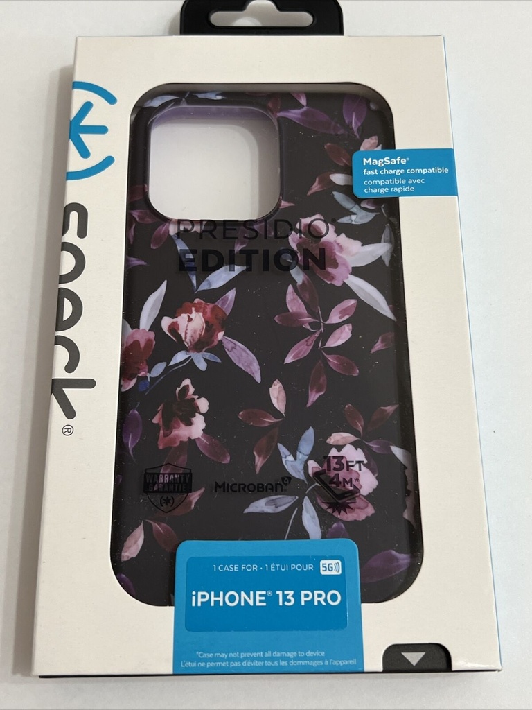 Speck Presidio Edition Case For Apple Iphone 13 Pro - Kwiaty Flowers