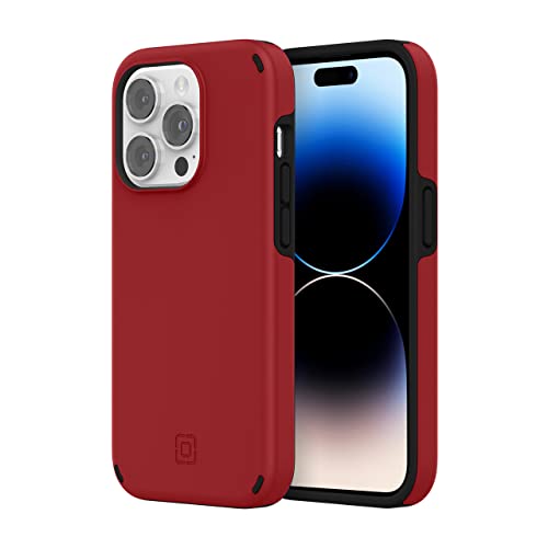 Incipio Duo Case For Iphone 14 Pro – Magsafe & Wireless Charging Compatible, Slim Dual-Layer Protective Case With 12ft Drop Protection, Shock-Absorbing, Scratch-Resistant Cover - Red