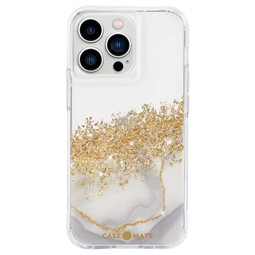 Case-Mate Iphone 13 Pro Case - Karat Marble [10ft Drop Protection] [Wireless Charging Compatible] Luxury Cover With Cute Bling Sparkle For Iphone 13 Pro 6.1", Anti-Scratch, Shock Absorbent, Slim Fit