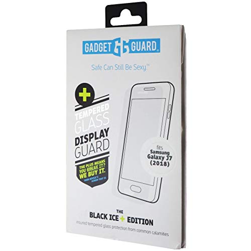 Gadget Guard Black Ice Plus Edition Tempered Glass Screen Guard For The Samsung Galaxy J7 2018/J7 Refine/J7v 2nd Gen (Clear)