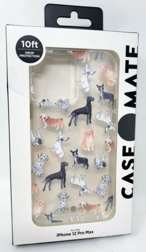 Waffle House X Case-Mate - Case For Iphone 12 Pro Max (5g) - Throwback Menu - 10 Ft Drop Protection - 6.7 Inch - Pup-Arazzi Dogs Theme
