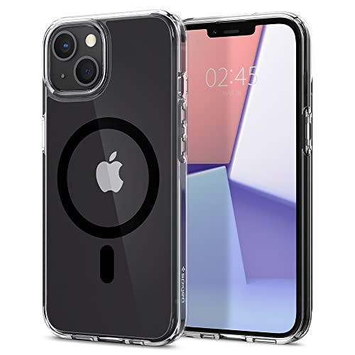 Spigen Crystal Hybrid Mag (Magfit) Compatible With Magsafe Designed For Iphone 13 Case (2020) - Black