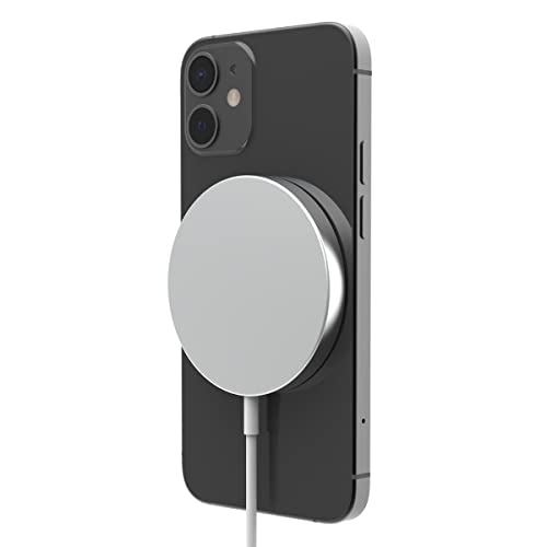 Puregear Round 15w Qi-Certified Fast Wireless Charging Pad For Iphone 13 / 13pro/ 13promax / 12/12 Pro Work With Magsafe Case - Fast Magnetic Wireless Charger, Airpods/Iphone 11, Galaxy S21 S20 &More