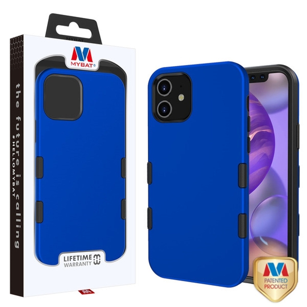 Mybat Tuff Subs Series For Iphone 12 Mini - Dual Layered, Shockproof Protective Smartphone Case [Military-Grade Certified] - Titanium Dark Blue/Black