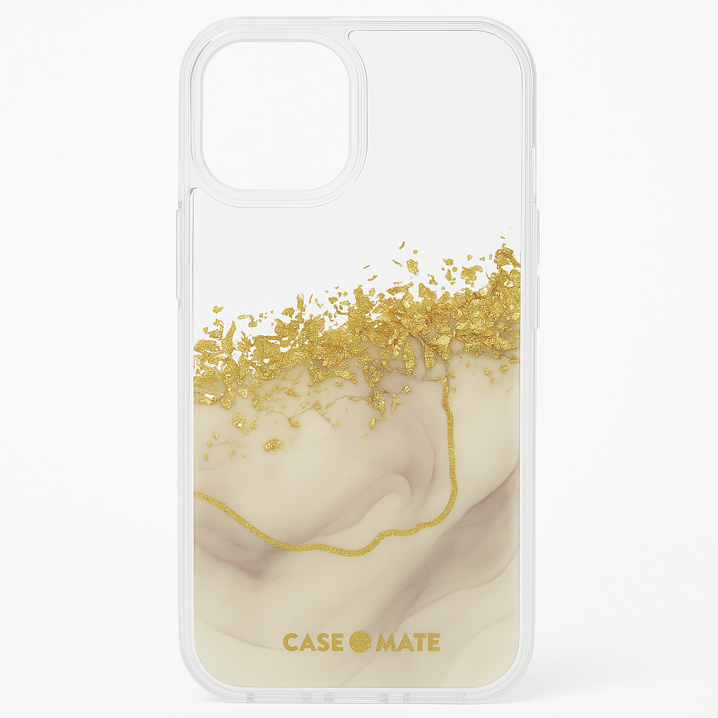 Case-Mate Iphone 13 Case - Karat Marble [10ft Drop Protection] [Wireless Charging Compatible] Luxury Cover With Cute Bling Sparkle For Iphone 13 6.1" - Anti-Scratch, Shock Absorbing Material, Slim Fit