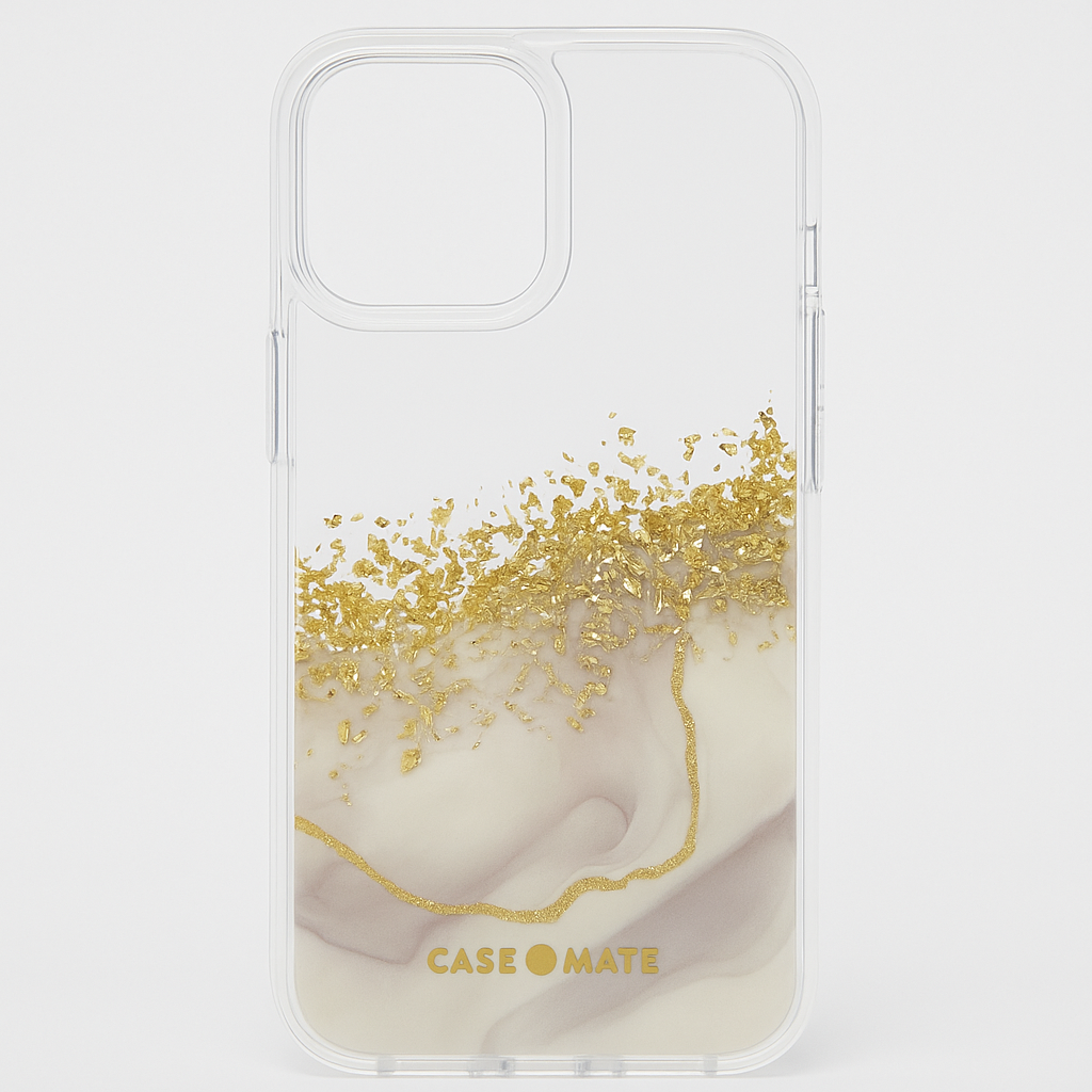 Case-Mate Iphone 13 Case - Karat Marble [10ft Drop Protection] [Wireless Charging Compatible] Luxury Cover With Cute Bling Sparkle For Iphone 13 6.1" - Anti-Scratch, Shock Absorbing Material, Slim Fit