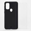 Case-Mate - Protection Pack - Tough Black Case & Screen Protector For Motorola G Pure - 10 Ft Drop Protection - Black