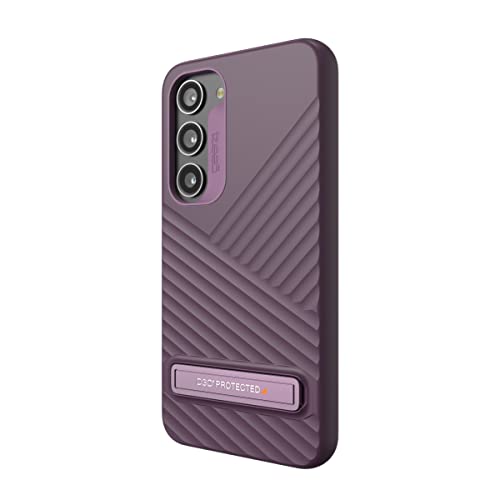 ZAGG GEAR4 DENALI SAMSUNG GALAXY S23 SERIES PHONE CASE WITH KICKSTAND, D30 DROP PROTECTION UP TO 16FT / 5M, WORKS WITH WIRELESS CHARGING SYSTEMS, REINFORCED BACKPLATE WITH EDGE-TO-EDGE PROTECTION