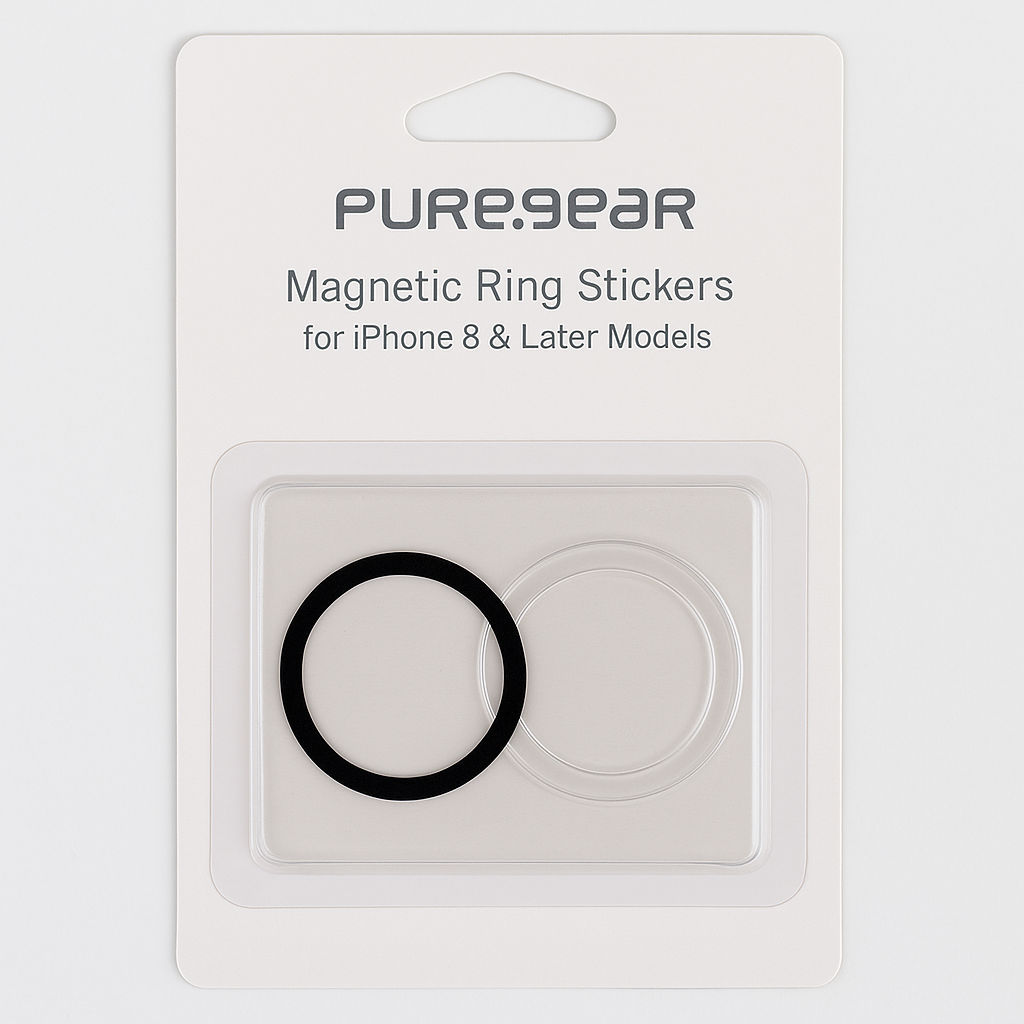 Puregear Magnetic Ring Stickers For Iphone 8 & Later Models