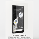 Puregear Google Pixel 7a Steel 360 Antimicrobial Tempered Glass Screen Protector With Perfect Alignment Tray