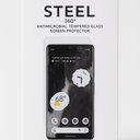 Puregeargoogle Pixel 7 Pro Steel 360 Antimicrobial Tempered Glass Screen Protector With Perfect Alignment Tray