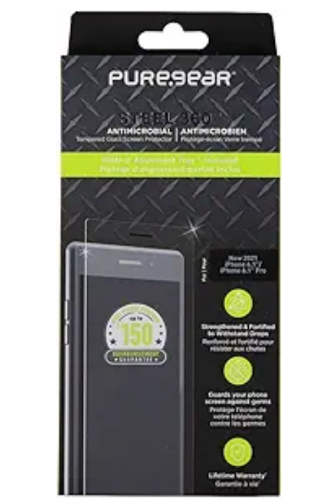Puregear Steel 360 Tempered Glass For Apple Iphone 13 Pro/Iphone 13 - Clear