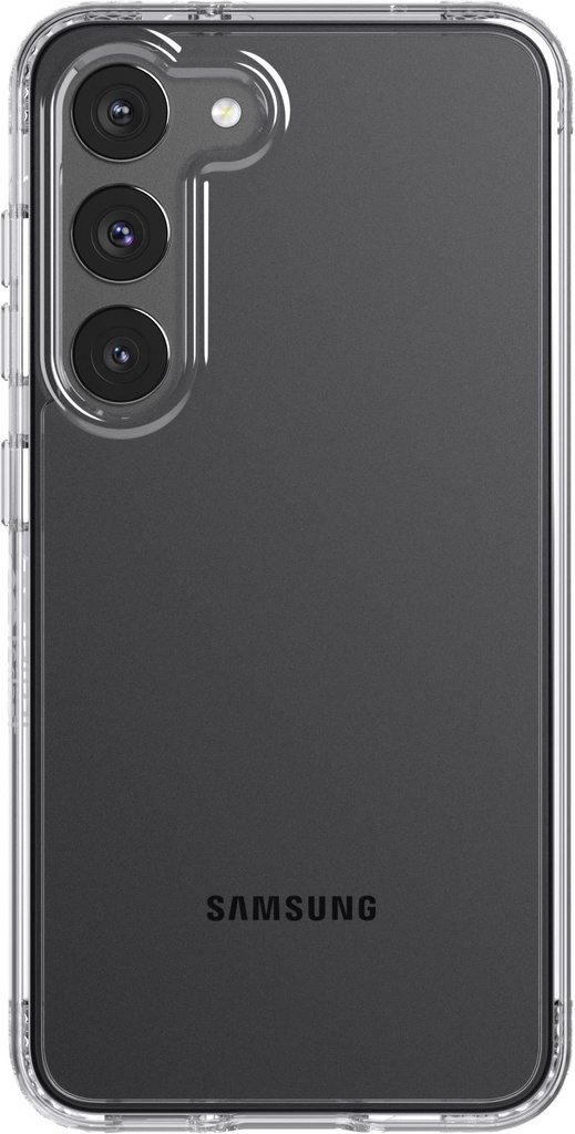 Tech21 Evo Clear For Samsung Galaxy S23 - Anti Yellowing Scratch Resistant With 12ft Drop Protection Clear Phone Case