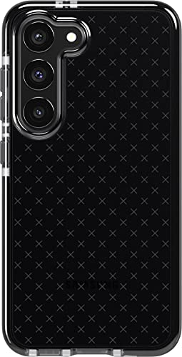 Tech21 Evo Check For Samsung Galaxy S23 Ultra - Smokey Black 16ft Drop Protecion Shockproof Shock-Resistant And Scratch-Resistant Phone Case