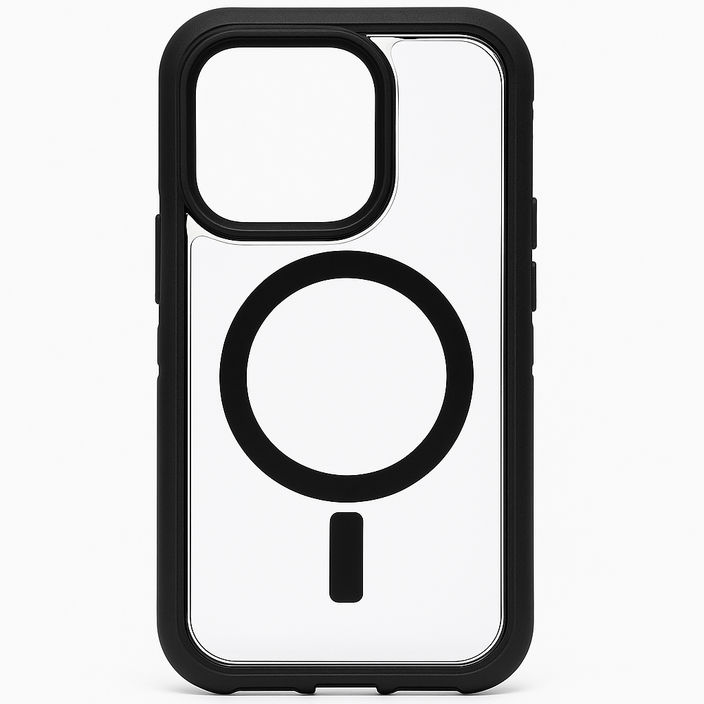 Otterbox Iphone 15 Pro Defender Series Xt Clear Case - Dark Side (Black/Clear), Screenless, Rugged, Snaps To Magsage, Lanyard Attachment, Pressure-Fitted Dual-Layer Iphone Case