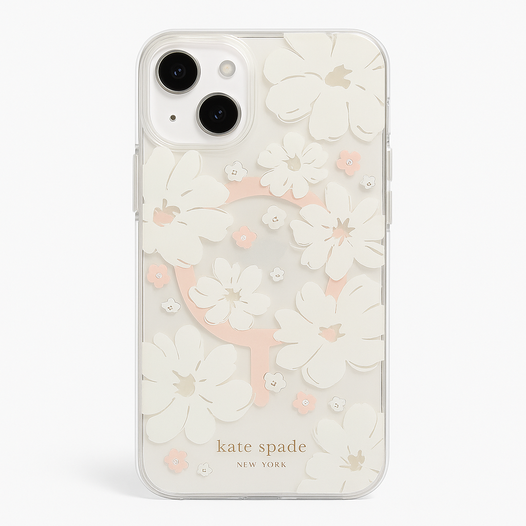 Kate Spade New York Iphone 14 Plus Classic Peony Compatible With Magsafe