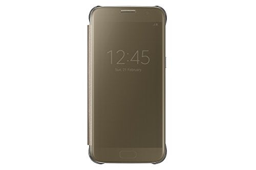 Samsung Galaxy S7 Case S-View Clear Flip Cover - Gold