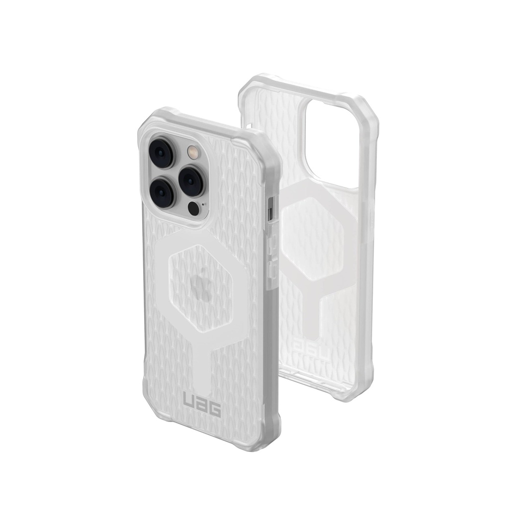 Urban Armor Gear Uag Designed For Iphone 14 Pro Case Clear Frosted Ice 6.1" Essential Armor Built-In Magnet Compatible With Magsafe Charging Ultra Thin Ergonomic Translucent Protective Cover