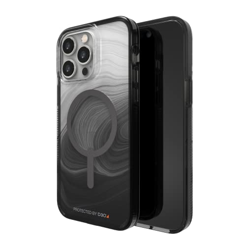 Gear4 Zagg Milan Snap Case Apple Iphone 14 Plus, D30 Drop Protection Up To (13ft│4m), Wireless Charging Compatible, Reinforced Top, Bottom & Edges - Black Swirl