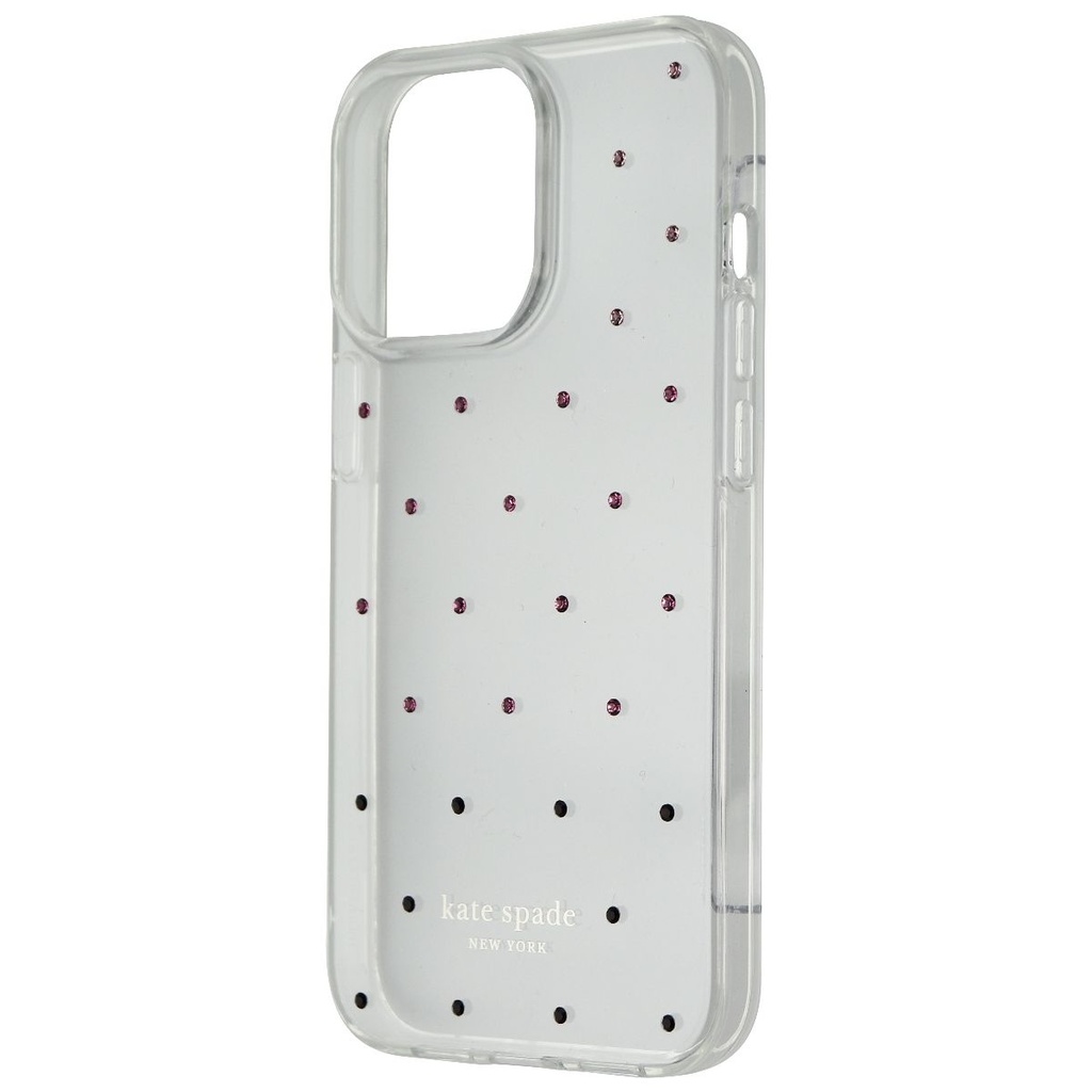 Kate Spade Iphone 13 Pro Ombré In Dot Pink/Clear