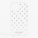 Kate Spade Iphone 13 Pro Ombré In Dot Pink/Clear