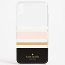 Kate Spade Playful & Strong Pink/Black Stripes Iphone Xs Max Case