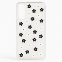 Kate Spade New York Defensive Hardshell Case Compatible With Samsung Galaxy S21+ 5g - Scattered Flowers Silicone,Lightweight Black/White/Gold Gems/Clear/White Bumper