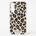 Kate Spade New York Defensive Hardshell Case Compatible With Samsung Galaxy S23 - Black Cheetah Print
