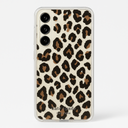 Kate Spade New York Defensive Hardshell Case Compatible With Samsung Galaxy S23 - Black Cheetah Print