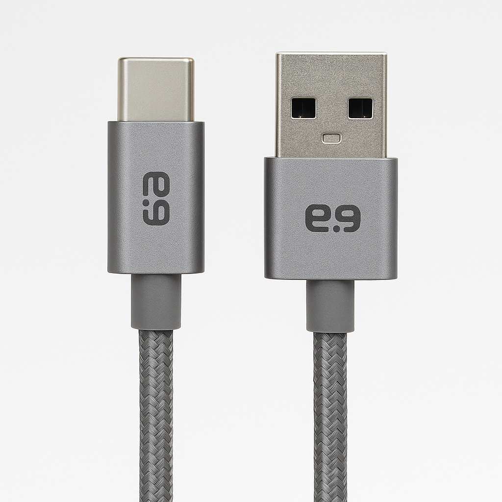 Puregear - Braided Usb-A To Usb-C Cable - Space Gray (10 Ft)