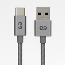 Puregear - Braided Usb-A To Usb-C Cable - Space Gray (10 Ft)