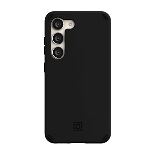 INCIPIO DUO SAMSUNG GALAXY S23 CASE - SLIM, DUAL-LAYER & 12FT DROP PROTECTION PHONE CASE - SCRATCH RESISTANT + 5G & WIRELESS CHARGING COMPATIBLE - MADE FROM RECYCLED MATERIALS (BLACK)