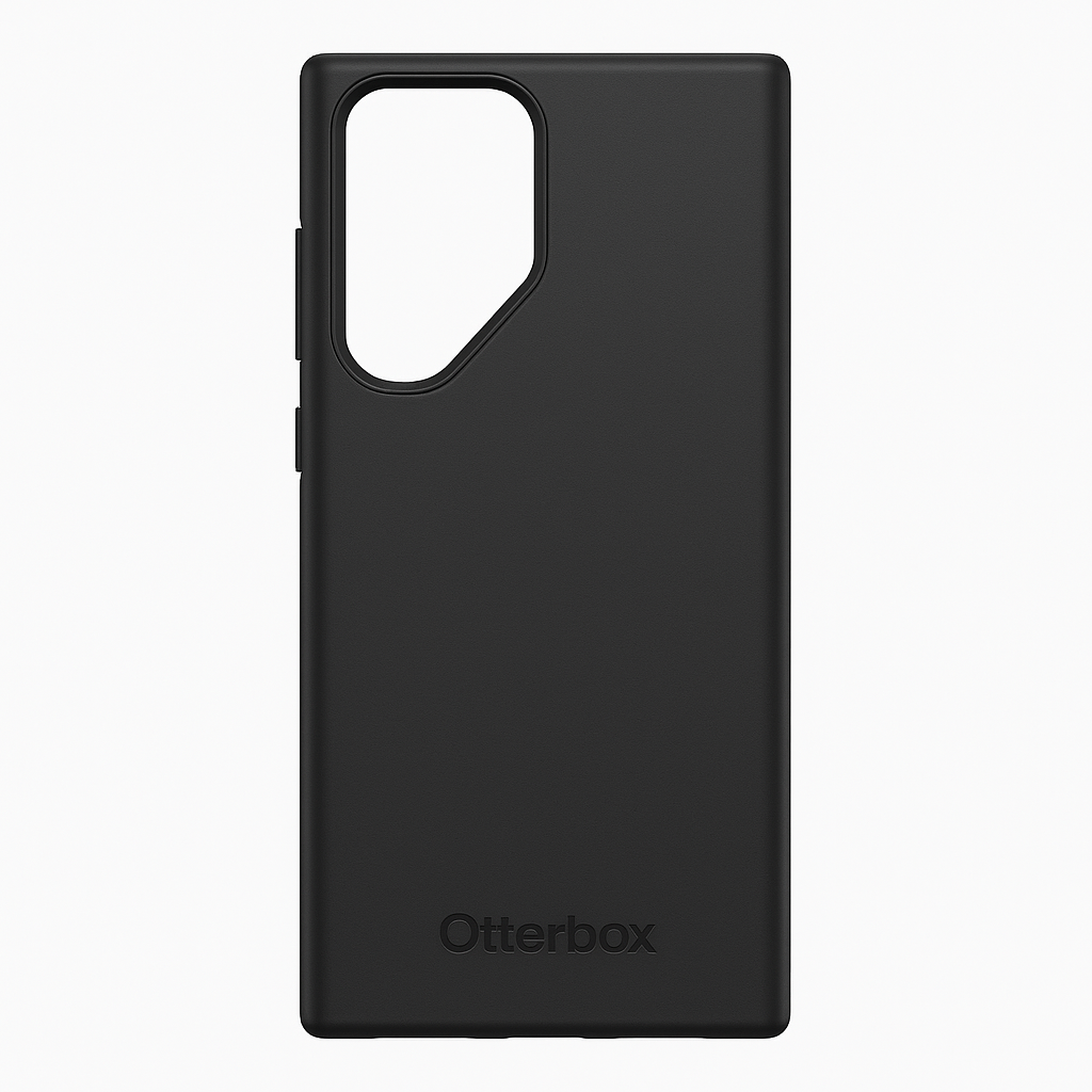 Otterbox Galaxy S23 Ultra Symmetry Series Case - Black, Ultra-Sleek, Wireless Charging Compatible, Raised Edges Protect Camera & Screen