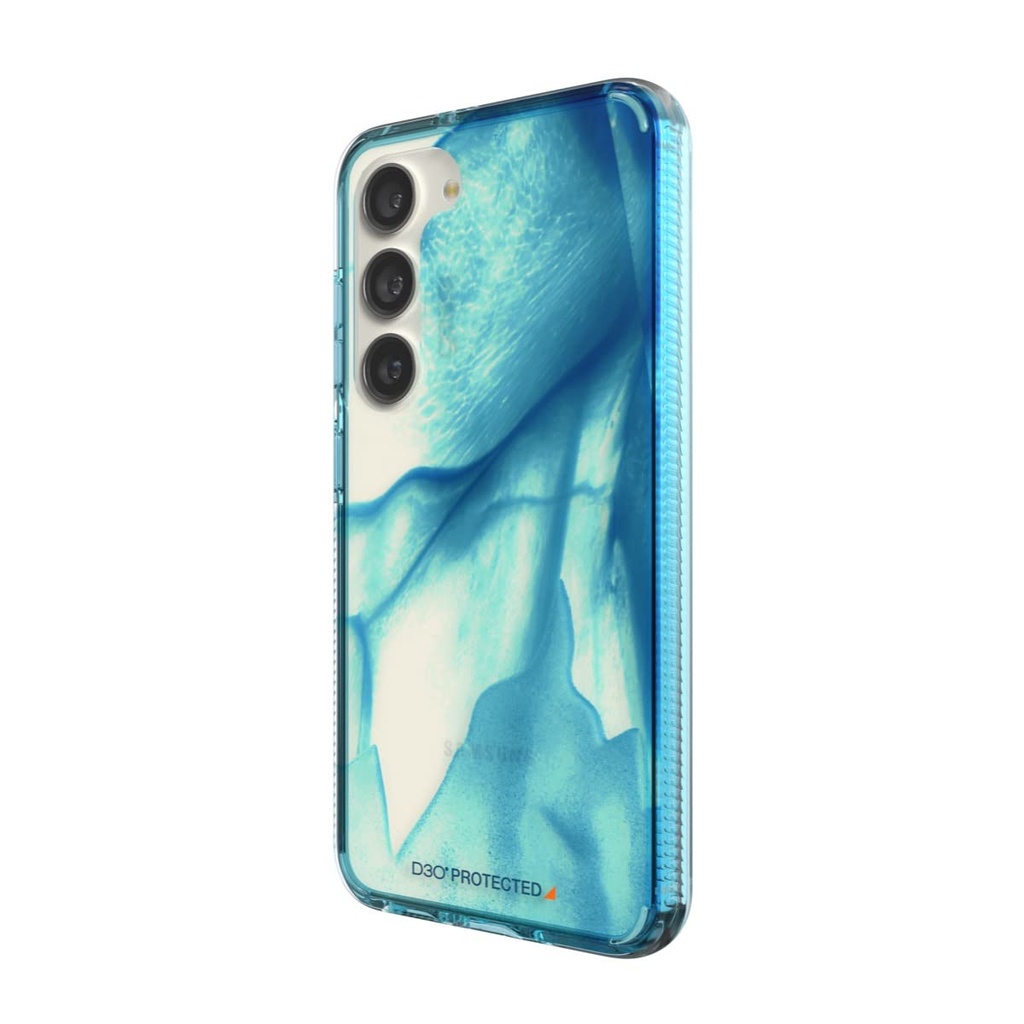 ZAGG GEAR4 MILAN SAMSUNG GALAXY S23 SERIES PHONE CASE (AURORA), D30 DROP PROTECTION UP TO 13FT / 4M, WRKS WITH WIRELESS CHARGING SYSTEMS, LIGHTWEIGHT AND TRANSPARENT WITH EDGE-TO-EDGE PROTECTION