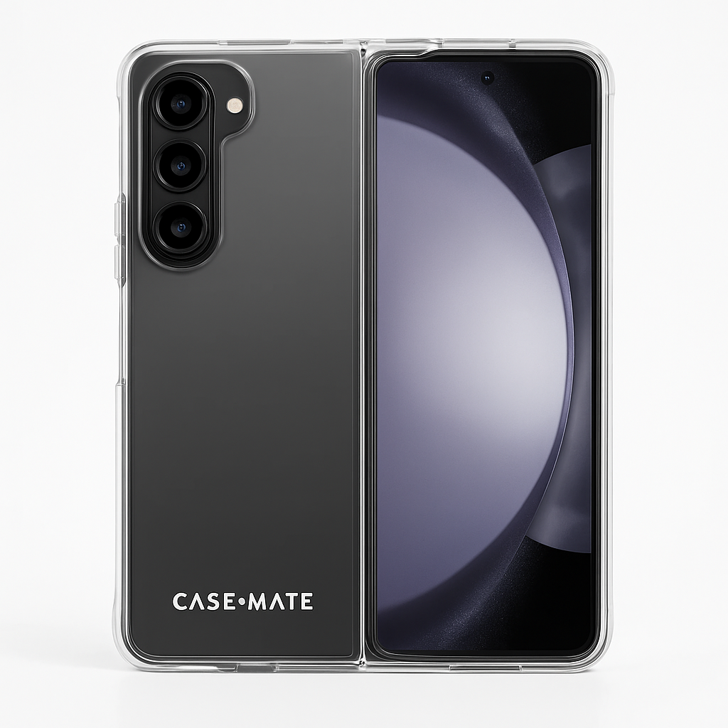 Case-Mate Samsung Galaxy Z Fold 5 Case - 7.6" Clear - 12ft Drop Protection & Wireless Charging - Tough Series Cover For Samsung Galaxy Z Fold 5 With Anti Yellowing And Anti Scratch Tech, Shockproof