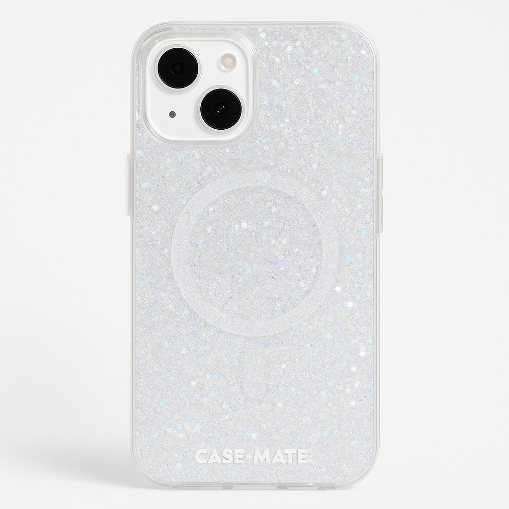 Case-Mate Iphone 15 Case - Twinkle Disco [12ft Drop Protection] [Compatible With Magsafe] Magnetic Cover With Cute Bling Sparkle For Iphone 15 6.1", Anti-Scratch, Shock Absorbent Material, Slim