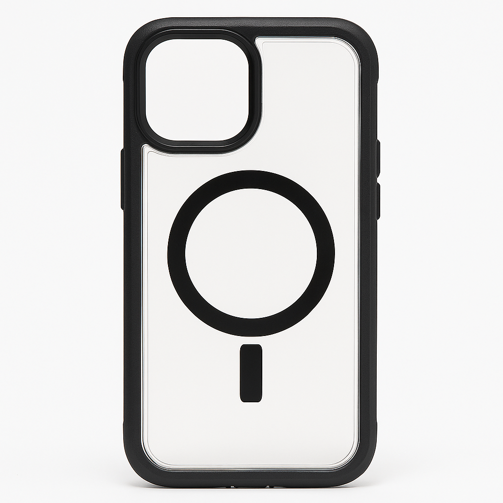 Otterbox Iphone 15 Plus And Iphone 14 Plus Defender Series Xt Clear Case - Dark Side (Black/Clear), Screenless, Rugged , Snaps To Magsafe, Lanyard Attachment (Ships In Polybag)
